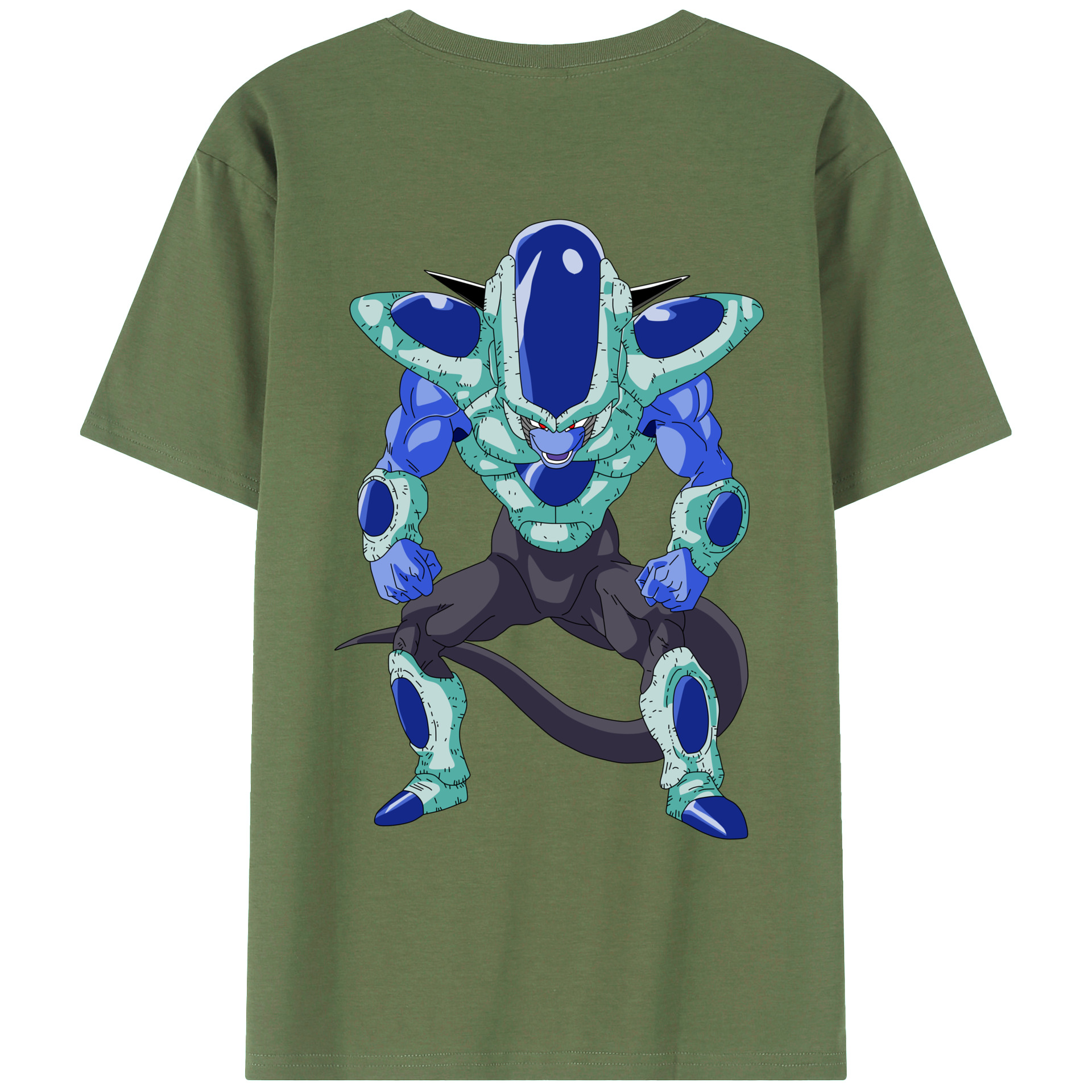 （画像用） ドラゴンボール フリーザ DRAGON BALL Frieza 綿100％ メンズ半袖Tシャツ（バックプリント） 通気性